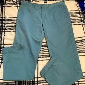 J Crew Broken In Blue Khakis 34x34